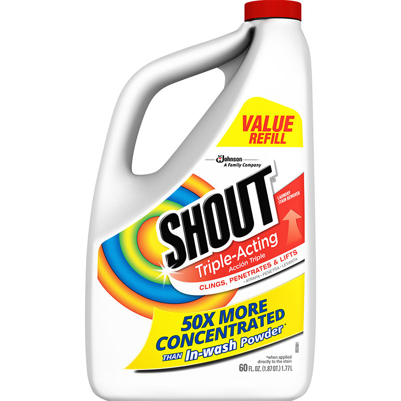 Shout Triple Acting Stain Remover 60 Ounce Refill